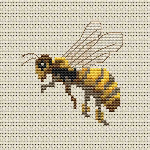 Honey Bee cross stitch chart by Mamie Designs for Caronie